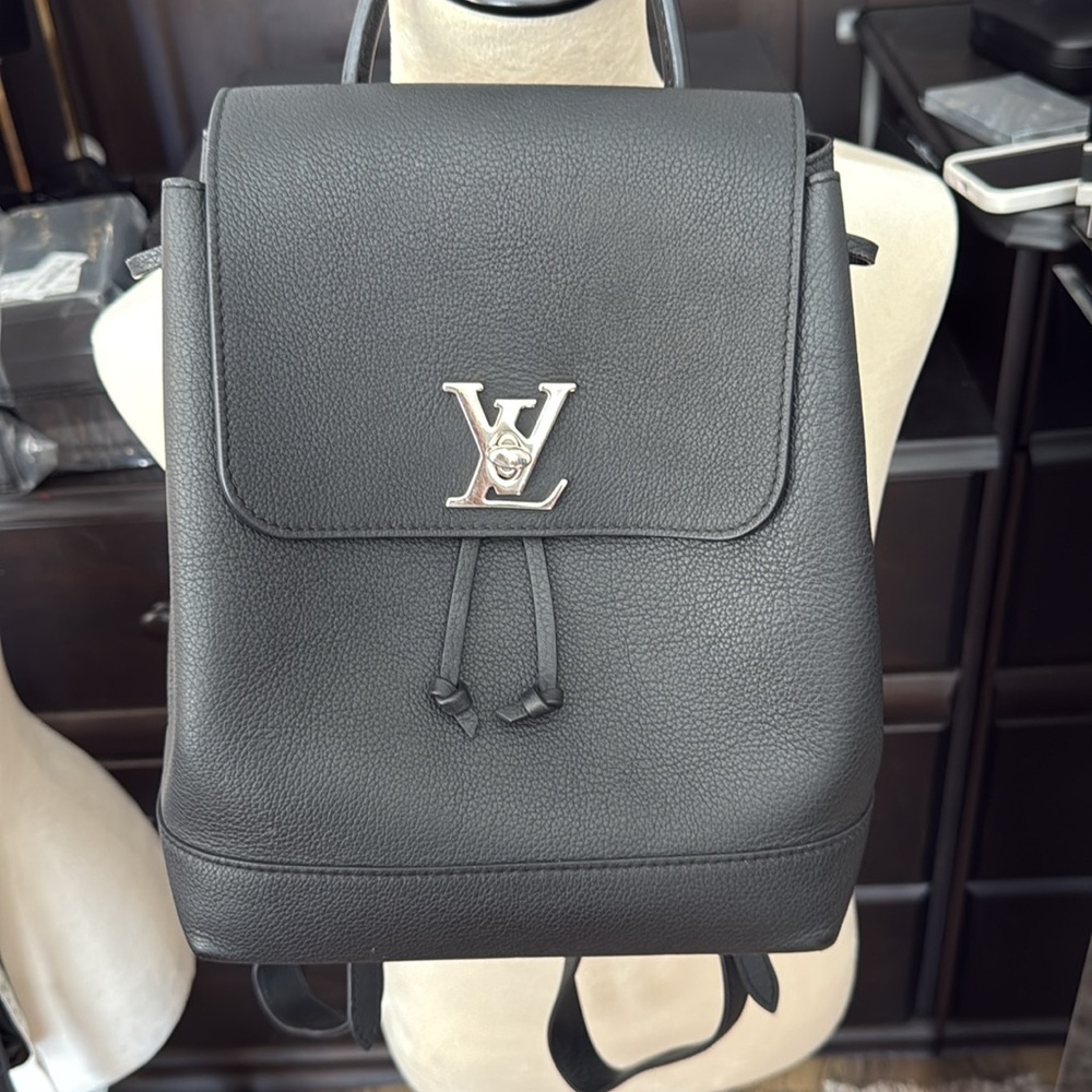 Louis Vuitton Black Leather Backpack - Picture 2 of 6